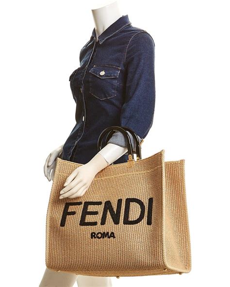 fendi straw|Fendi straw handbags.